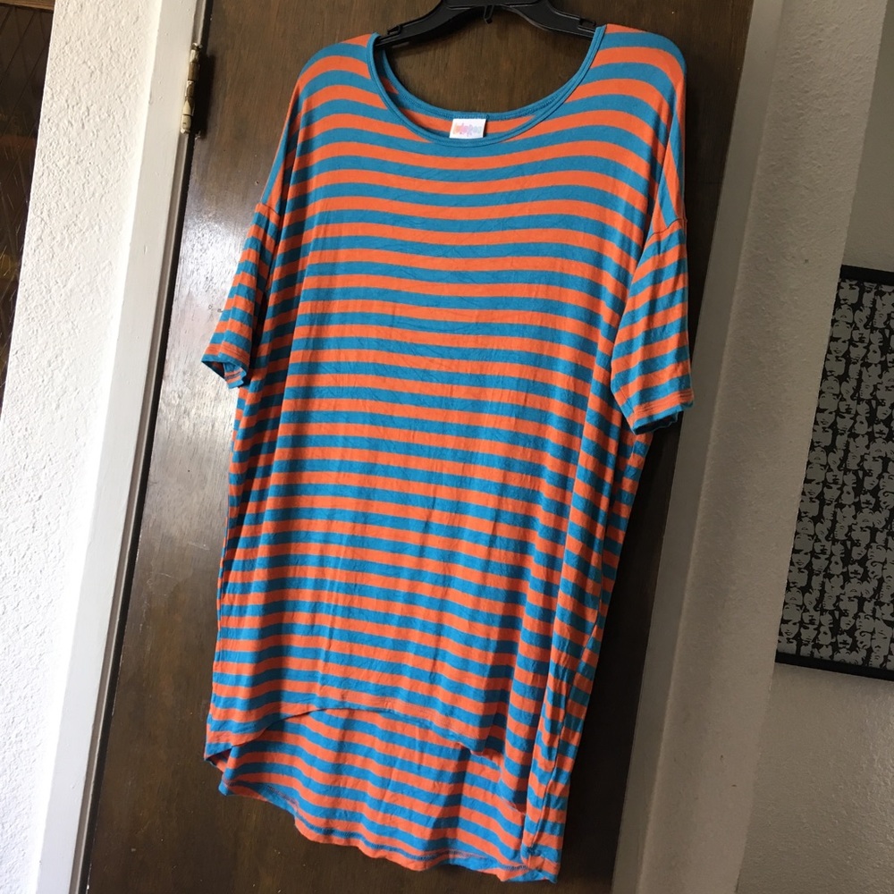 Lula Roe Striped Tunic - Picture 2 of 4